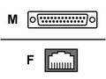 Perle IOLAN RJ-45 (F) to DB25 (M) Straight-Thru Adapter for Modems, 8-Pack, 04031280, 8323533, Adapters & Port Converters