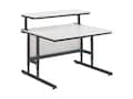 Da-Lite 31.5w Height Adjustable Computer Tables with Modesty Panels, 90089, 18570765, Furniture - Miscellaneous