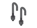 C2G ONE PAIR 5 16 J-BOLT W NU, CLH-JBOLT                     , 41836599, Rack Cable Management