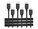 Cable Matters 201402-BLK-1X3                 Image 1 from Front