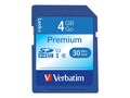 Verbatim 4GB SDHC Flash Memory Card, Class 10, 96171, 7751270, Memory - Flash