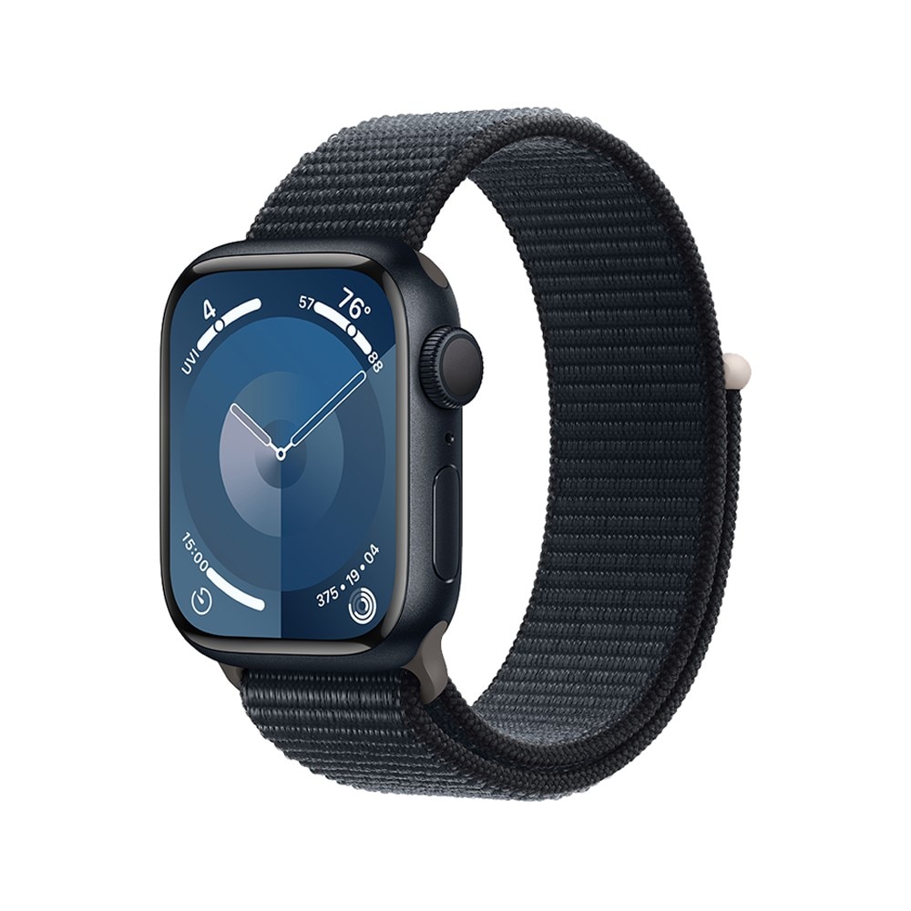 Apple Watch Series 9 (GPS) 45mm Midnight Aluminum Case with Midnight Sport  Loop Midnight MR9C3LL/A - Best Buy