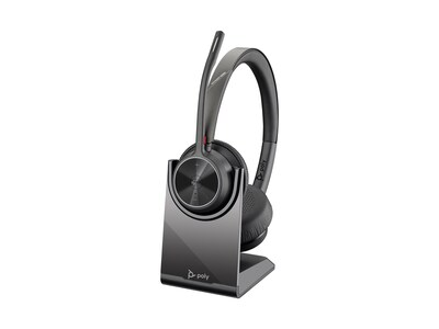 HP Poly Voyager 4320-M Microsoft Teams Certified USB-C Headset w  BT700 Dongle & Charge Stand, 77Z32AA, 41715485, Headsets (w/ microphone)