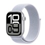 Apple Watch Series 10 GPS + Cellular 42mm Silver Aluminum Case with Blue Cloud Sport Loop, MWX53LW/A                     , 41838568, Wearable Technology - Apple Watch Series 6-7