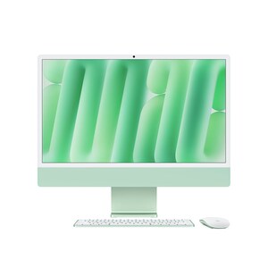 Apple iMac 24 4.5K Apple 10C M4 16GB 256GB SSD 10CGPU GbE 4xTB4 MagicMouse MagicKeyboardTID Green, MWUY3LL/A                     , 41853113, Desktops - iMacs