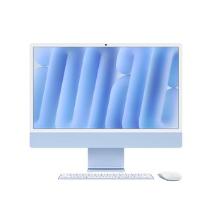 Apple iMac 24 4.5K Apple 10C M4 16GB 512GB SSD 10CGPU GbE 4xTB4 MagicMouse MagicKeyboardTID Blue, MWV33LL/A                     , 41853118, Desktops - iMacs