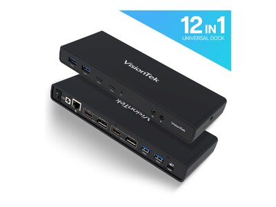 VisionTek VT4500 Dual 4K USB Dock with Power Delivery, 901250, 38014715, Docking Stations & Port Replicators