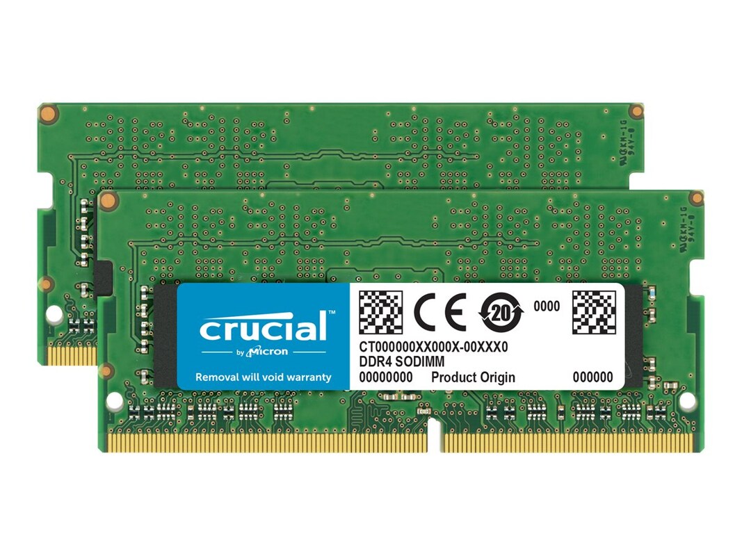 Microbe Sprængstoffer redde Crucial 32GB PC4-19200 260-pin DDR4 SDRAM SODIMM Kit (CT2K16G4SFD824A)