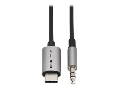 Eaton  USB-C to 3.5mm Headphone Jack Adapter Cable, Black, 3ft, U437-MM1-03                   , 42123666, Cables