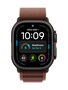 Apple Watch Ultra 4, 49mm, GPS + Cellular, Black Titanium Case with Burgundy Alpine Loop - M, MJC14LS/A, 42195811, Wearable Technology - Apple Watch Series 6-7