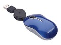 Verbatim Go Mini Travel Commuter Series USB 2.0 Optical Mouse, Blue, 98616, 32980322, Mice & Cursor Control Devices