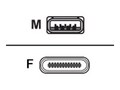 AddOn USB 3.0 Type A to USB 3.1 Type C M F Adapter, USB32USBCF, 41524940, Adapters & Port Converters