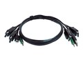 Black Box Each end (1) USB (2) DisplayPort (1) 3.5mm Audio KVM Cable, 10ft, TAA, SKVMCBL-2DP-10TAA, 41542130, Cables Black Box Each end (1) USB (2) DisplayPort (1) 3.5mm Audio KVM Cable, 10ft, TAA, SKVMCBL-2DP-10TAA, 41542130, Cables