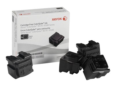 Xerox Xerox Colorqube Ink Black, Colorqube 8570 (4 Sticks), North America For Colorqube 8580, 108R00930, 12150436, Toner and Imaging Components - OEM