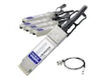 AddOn 40Gbase CR4 QSFP+ 4SFP+ Breakout Passive Copper Cable, 3m, QSFP-4SFP10G-CU3M-AO, 15070546, Cables AddOn 40Gbase CR4 QSFP+ 4SFP+ Breakout Passive Copper Cable, 3m, QSFP-4SFP10G-CU3M-AO, 15070546, Cables