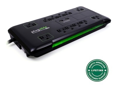 Plugable SURGE PROTECTOR POWER STRIP WI, PS12-USB2B , 41892690, Surge Suppressors Plugable SURGE PROTECTOR POWER STRIP WI, PS12-USB2B , 41892690, Surge Suppressors