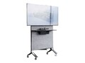 VARIDESK Mobile Media Station for 40-65 Displays - Slate, 402331                        , 41976127, Stands & Mounts - Digital Signage & TVs