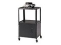 Bretford Manufacturing Adjustable Audio Visual Cabinet Cart  for TVs up to 20, CA2642, 4958911, Computer Carts