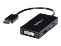 StarTech.com 3-in-1 DisplayPort to VGA DVI or HDMI Travel A V Adapter, DP2VGDVHD, 17460311, Adapters & Port Converters