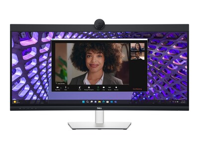 Dell P3424WEB 34 Class Webcam UW-QHD Curved Screen LED Monitor, DELL-P3424WEB, 41767535, Monitors