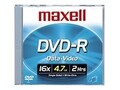 Maxell 16x 4.7GB DVD-R Media (10-pack Jewel Cases), 638004, 6703701, DVD Media