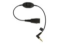 Jabra Quick Disconnect to 3.5mm Phone Cord, 0.3m, 8800-00-103, 33763231, Cables