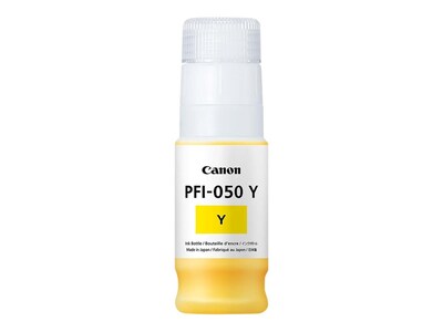 Canon Pigment Yellow PFI-050 Y Ink Tank - 70ml, 5701C001, 41690409, Ink Cartridges & Ink Refill Kits - OEM Canon Pigment Yellow PFI-050 Y Ink Tank - 70ml, 5701C001, 41690409, Ink Cartridges & Ink Refill Kits - OEM