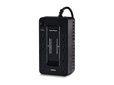 CyberPower Standby UPS 425VA 260W Compact (ST425), ST425, 36003465, Battery Backup/UPS