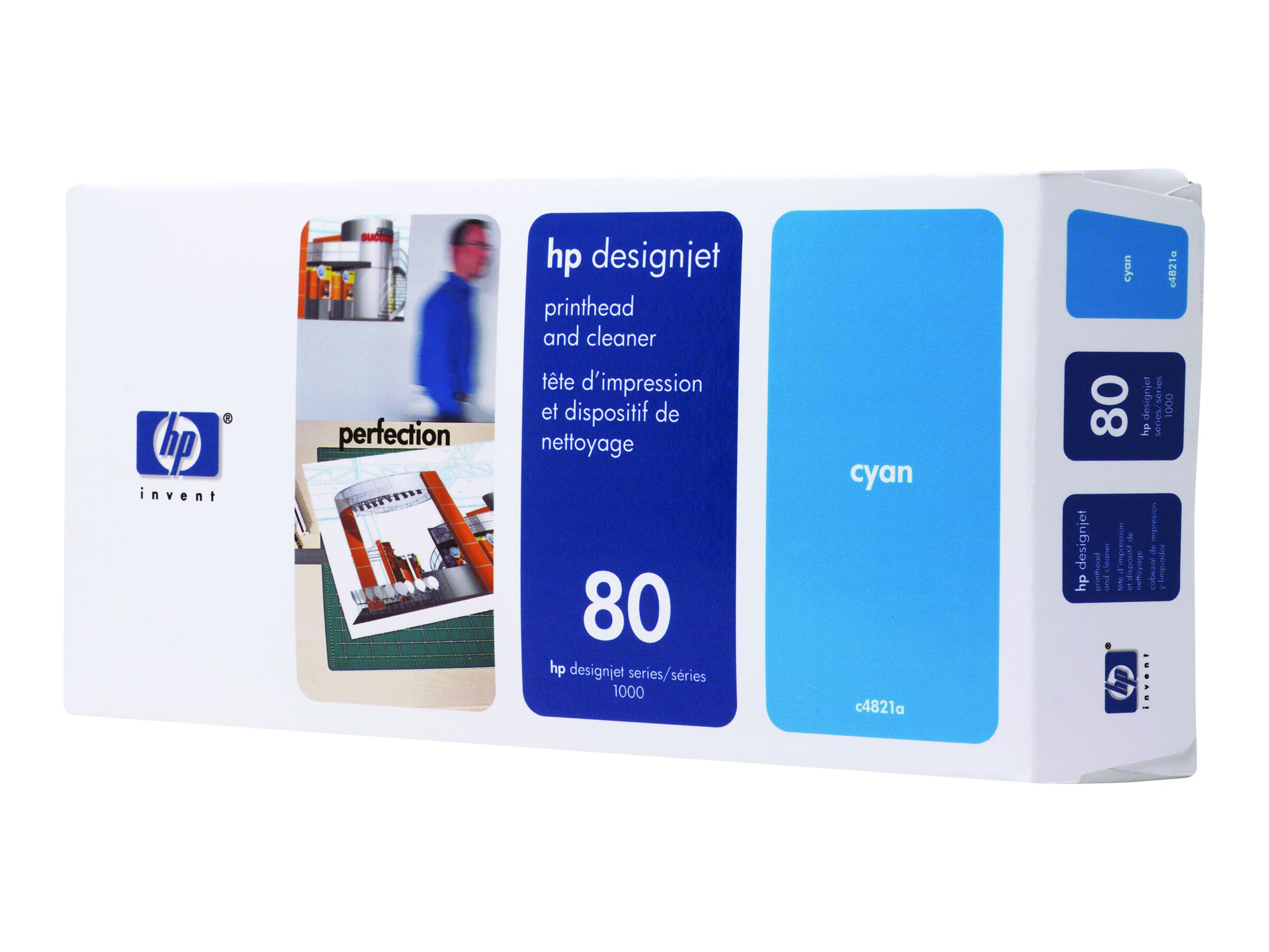 HP 80 Cyan Printhead \u0026 Cleaner (C4821A)