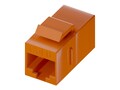 UNC CAT6 RJ45 Keystone In-Line Coupler, Orange, C6-CPLR-ORG, 20593587, Cable Accessories