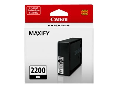 Canon Black PGI-2200 Pigment Ink Tank, 9291B001, 17922706, Ink Cartridges & Ink Refill Kits - OEM
