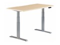 VARIDESK 60x30 Electric Standing Desk with ComfortEdge, Light Wood Silver, 402664                        , 41976146, Furniture - Miscellaneous