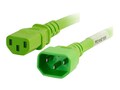 C2G Power Cord IEC 320-C14 to IEC 320-C13 14AWG, Green, 4ft, 17543, 32999120, Power Cords C2G Power Cord IEC 320-C14 to IEC 320-C13 14AWG, Green, 4ft, 17543, 32999120, Power Cords