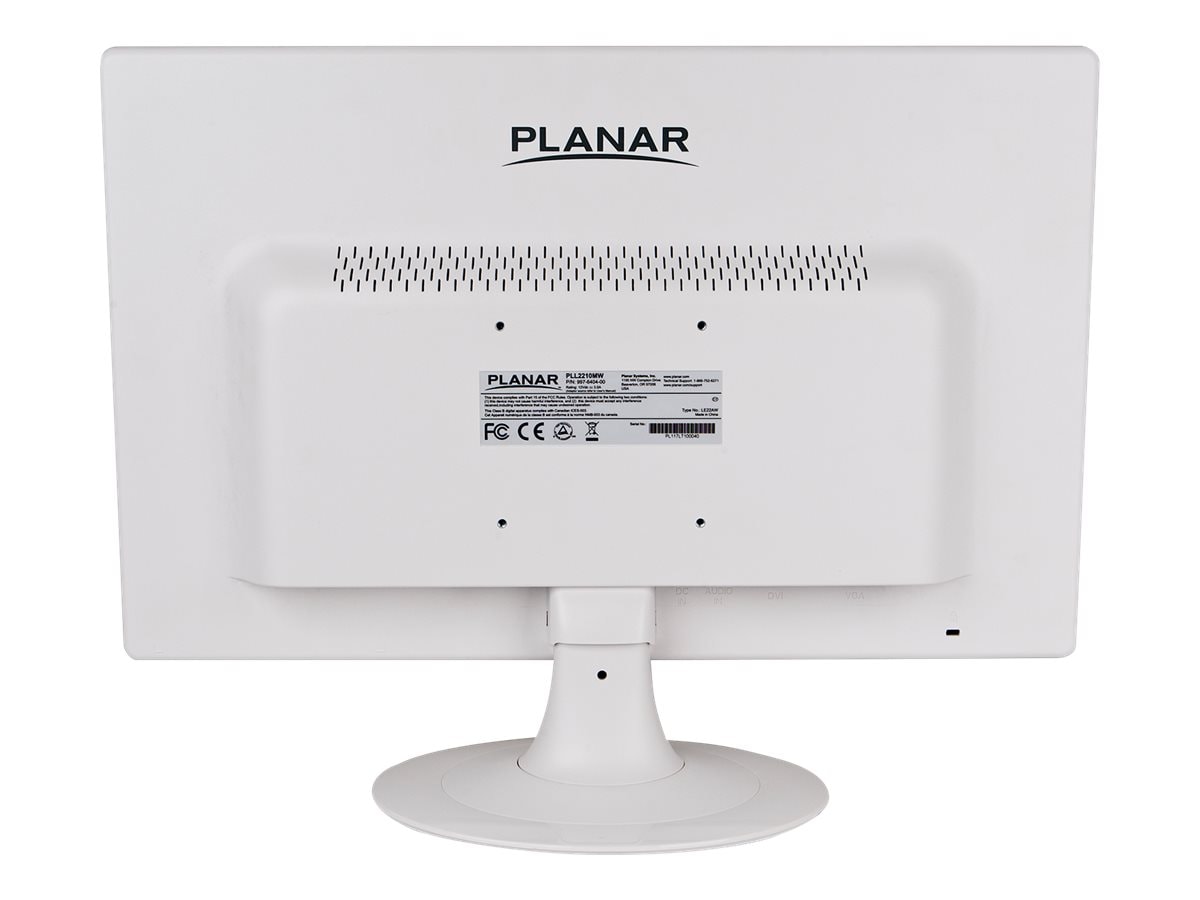 planar white monitor