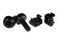 StarTech.com M6 x 12mm - M6 Mounting Screws and Cage Nuts - 100 Pack, Black, CABSCREWM62B, 30557045, Tools & Hardware