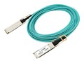 Axiom 40GBASE-AOC QSFP+ to 4 SFP+ Active Optical Cable, 5m, QSFP-4XS10G-AOC5M-AX, 41762194, Cables