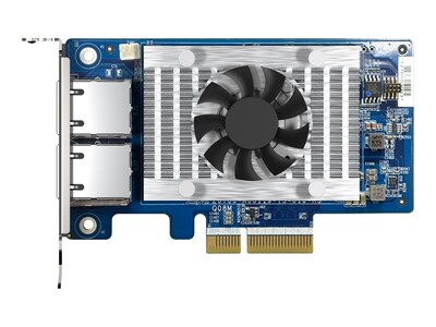 QNAP DUALPORT 10GBASE-T 10GbE NTWK, QXG-10G2T-X710, 41276429, Network Adapters & NICs