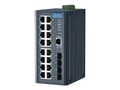 B+B SmartWorx 16GE PoE 4G SFP Managed SWITC , EKI-7720G-4FPI-AE, 41317605, Network Switches
