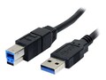 StarTech.com 6ft. Black SuperSpeed USB 3.0 Cable (A-B, male-male), USB3SAB6BK, 11805007, Cables