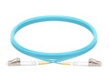 FS 2m (7ft) LC UPC to LC UPC Duplex OM4 Multimode PVC (OFNR) 2.0mm Fiber Optic Patch Cable, 40220, 41195760, Cables