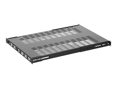 StarTech.com Adjustable Heavy Duty Vented Rack Mount Shelf, 1U x 19, Black, ADJSHELFHDV, 14658031, Rack Mount Accessories StarTech.com Adjustable Heavy Duty Vented Rack Mount Shelf, 1U x 19, Black, ADJSHELFHDV, 14658031, Rack Mount Accessories