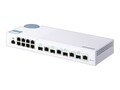 QNAP QSW-M408-4C 12P Layer 2 Managed SW8 1GbE Port&4 10G SFP+ NBASE-T Comb, QSW-M408-4C-US, 38385698, Network Switches