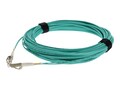 AddOn LC (Male) to LC (Male) OM4 Duplex Fiber OFNR (Riser-Rated) Patch Cable, Aqua, 17m, ADD-LC-LC-17M5OM4, 41077713, Cables AddOn LC (Male) to LC (Male) OM4 Duplex Fiber OFNR (Riser-Rated) Patch Cable, Aqua, 17m, ADD-LC-LC-17M5OM4, 41077713, Cables