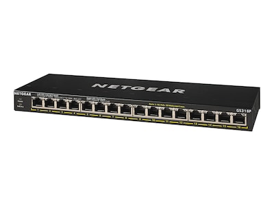 Netgear 16-port GbE PoE+ Unmanaged Switch w 115W PoE, GS316P-100NAS, 37836717, Network Switches Netgear 16-port GbE PoE+ Unmanaged Switch w 115W PoE, GS316P-100NAS, 37836717, Network Switches