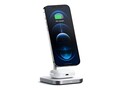 Satechi Aluminum 2-IN-1 Magnetic Wireless Charging Stand , ST-WMCS2M, 41601430, Battery Chargers