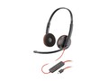 HP Poly Blackwire 3220 Stereo USB-C Headset w  USB-C A Adapter, 8X228AA, 41764526, Headsets (w/ microphone)