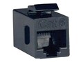 Tripp Lite Cat6 Straight Through Modular In-line Snap-in Coupler (RJ45 F F), Black, TAA, N235-001, 41404751, Cable Accessories