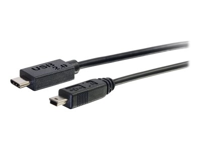C2G USB 2.0 Type C to USB Mini-B M M Cable, Black, 12ft, 28857, 25616549, Cables C2G USB 2.0 Type C to USB Mini-B M M Cable, Black, 12ft, 28857, 25616549, Cables