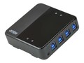 Aten 4 x 4 USB 3.1 Gen1 Peripheral Sharing Switch , US3344, 35799123, Switch Boxes