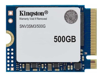 Kingston 500GB NV3 PCIe 4.0 NVMe M.2 2230 Internal Solid State Drive, SNV3SM3/500G                  , 42010084, Solid State Drives - Internal